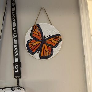 Orange and Blue Butterfly Wall Decor